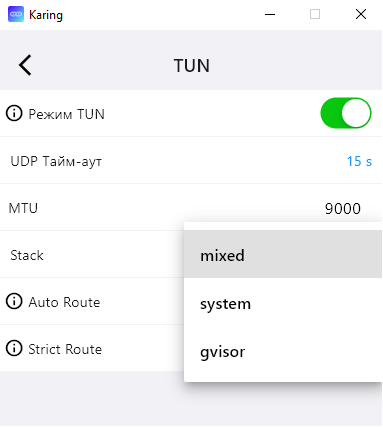 TUN стек